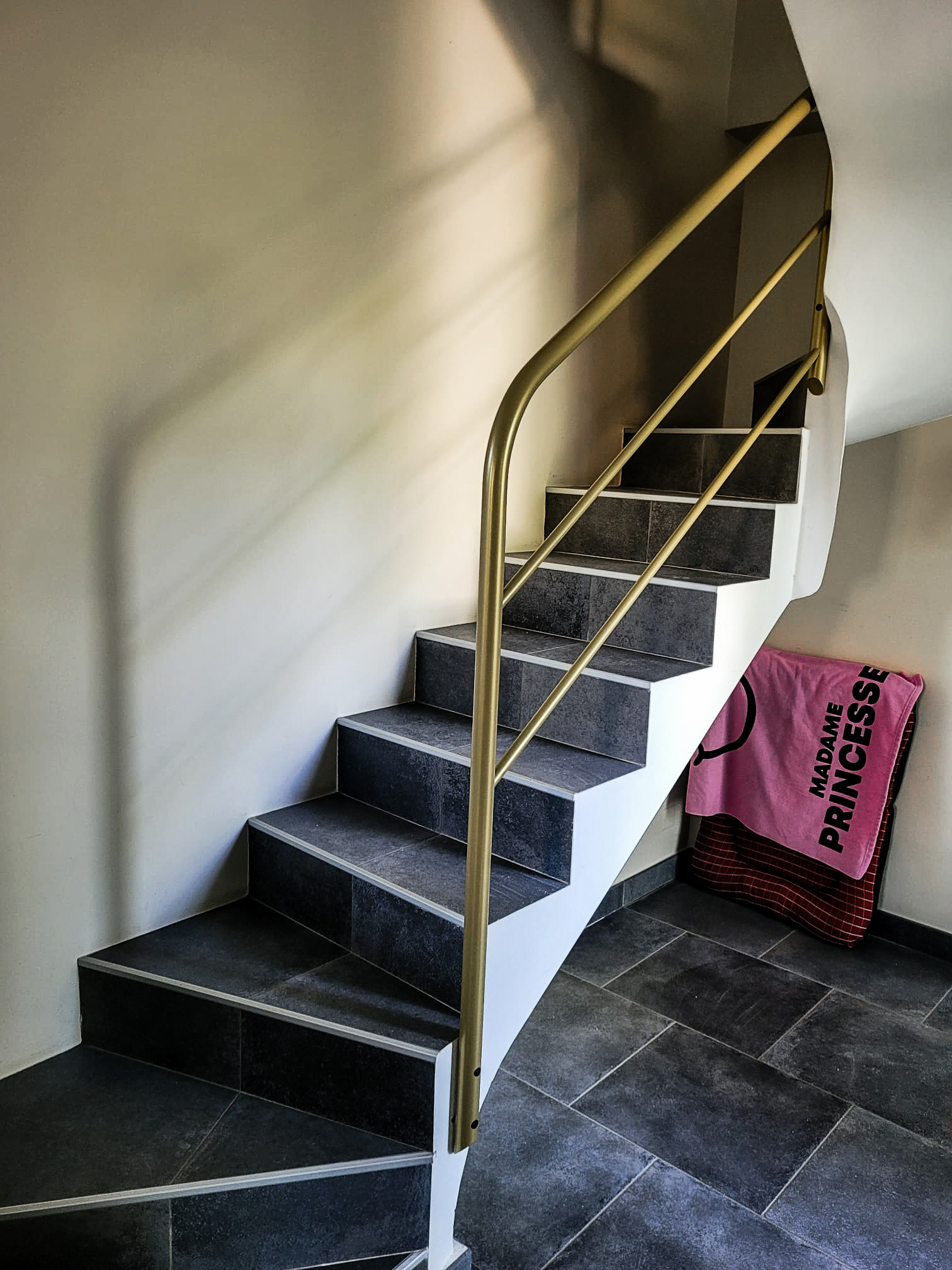 Réalisation d'une rampe d'escalier